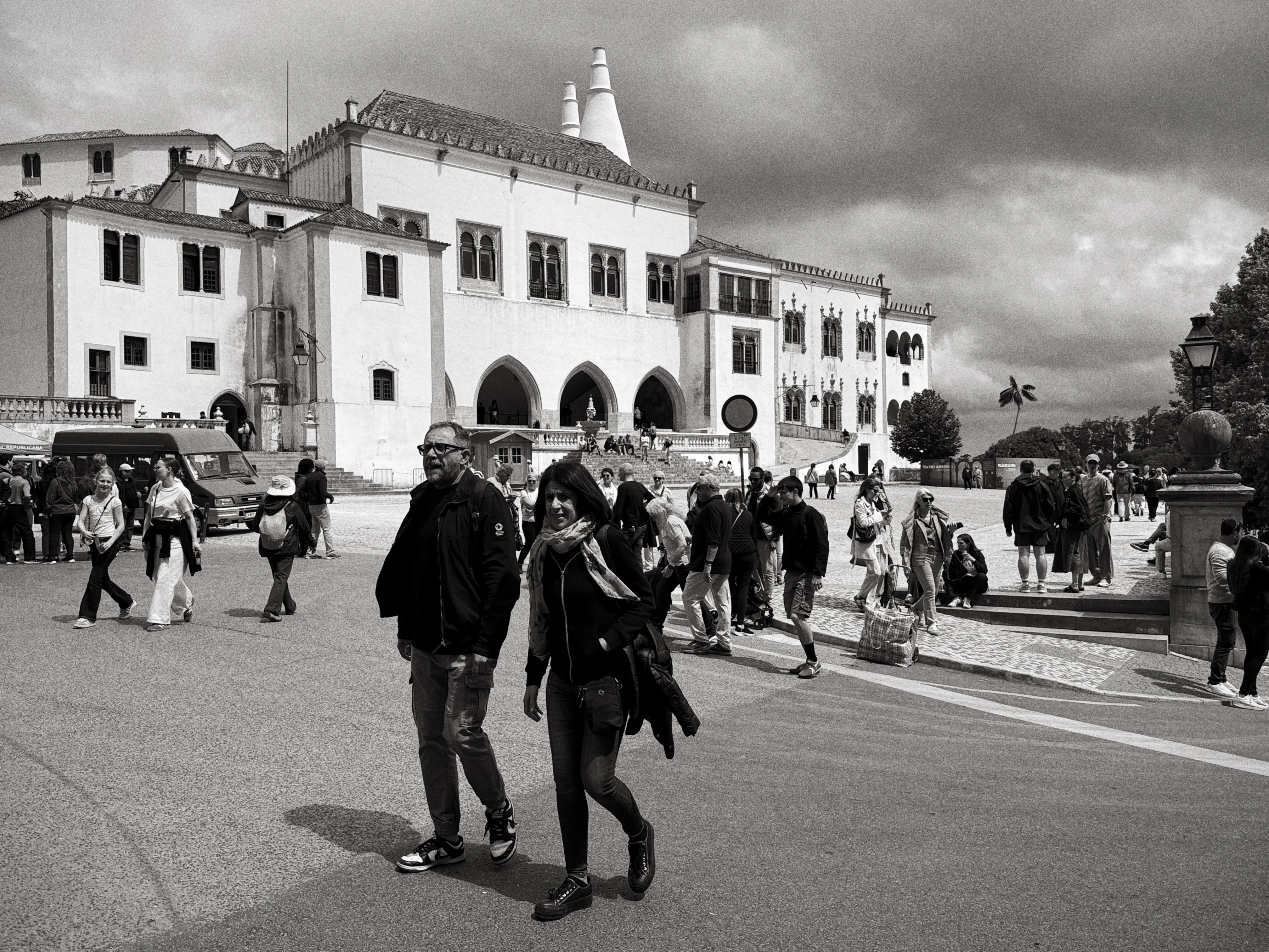 Black and white street photograph